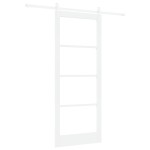 vidaXL Ușă glisantă Manual Alb 86 x 211 cm Lemn și metal vidaXL Ușă glisantă Manual Alb 86 x 211 cm Lemn și metal