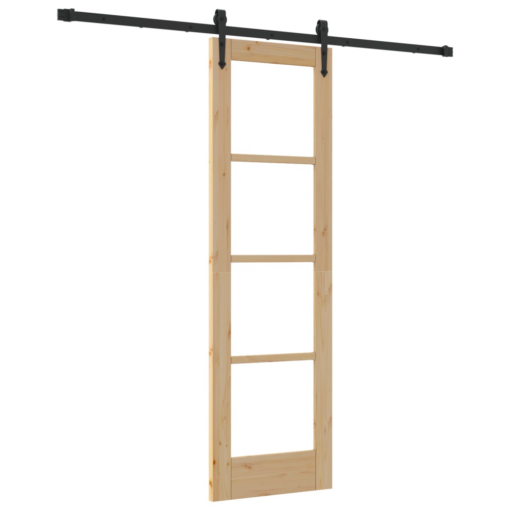 Ușă glisantă vidaXL cu set de accesorii 61x198.5 cm Lemn solid de pin