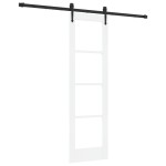 vidaXL Ușă glisantă Manual Alb 61 x 198.5 cm Lemn și metal