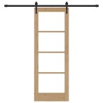 Set uși glisante vidaXL cu set hardware 73.5x198.5 cm lemn masiv de pin Set uși glisante vidaXL cu set hardware 73.5x198.5 cm lemn masiv de pin