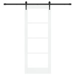 vidaXL Ușă glisantă Manual Alb 78 x 202 cm Lemn și metal vidaXL Ușă glisantă Manual Alb 78 x 202 cm Lemn și metal