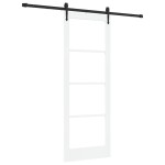 vidaXL Ușă glisantă Manual Alb 78 x 211 cm Lemn și metal vidaXL Ușă glisantă Manual Alb 78 x 211 cm Lemn și metal