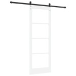 vidaXL Ușă glisantă Manual Alb 78 x 211 cm Lemn și metal vidaXL Ușă glisantă Manual Alb 78 x 211 cm Lemn și metal