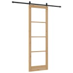 vidaXL Ușă glisantă Manual Maro 78 x 232 cm Lemn și metal vidaXL Ușă glisantă Manual Maro 78 x 232 cm Lemn și metal
