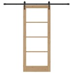 Ușă glisantă vidaXL cu feronerie 83x202 cm din lemn solid de pin Ușă glisantă vidaXL cu feronerie 83x202 cm din lemn solid de pin
