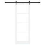 Set Ușă Glisantă vidaXL cu Accesorii Alb 83x232 cm Lemn Solid de Pin Set Ușă Glisantă vidaXL cu Accesorii Alb 83x232 cm Lemn Solid de Pin