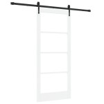 vidaXL Ușă glisantă Manual Alb 86 x 198.5 cm Lemn și metal vidaXL Ușă glisantă Manual Alb 86 x 198.5 cm Lemn și metal