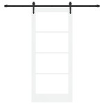 vidaXL Ușă glisantă Manual Alb 86 x 198.5 cm Lemn și metal vidaXL Ușă glisantă Manual Alb 86 x 198.5 cm Lemn și metal