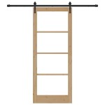 Set ușă glisantă vidaXL cu set de accesorii 86x211 cm din lemn masiv de pin Set ușă glisantă vidaXL cu set de accesorii 86x211 cm din lemn masiv de pin