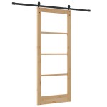 Set ușă glisantă vidaXL cu set de accesorii 86x211 cm din lemn masiv de pin Set ușă glisantă vidaXL cu set de accesorii 86x211 cm din lemn masiv de pin