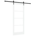 vidaXL Ușă glisantă Manual Alb 86 x 211 cm Lemn și metal vidaXL Ușă glisantă Manual Alb 86 x 211 cm Lemn și metal