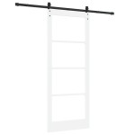 vidaXL Ușă glisantă Manual Alb 86 x 211 cm Lemn și metal vidaXL Ușă glisantă Manual Alb 86 x 211 cm Lemn și metal