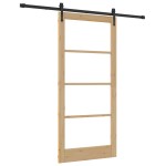 Set Ușă Glisantă vidaXL cu Hardware 93x202 cm Lemn Masiv de Pin Set Ușă Glisantă vidaXL cu Hardware 93x202 cm Lemn Masiv de Pin