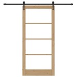 Set Ușă Glisantă vidaXL cu Hardware 93x202 cm Lemn Masiv de Pin Set Ușă Glisantă vidaXL cu Hardware 93x202 cm Lemn Masiv de Pin