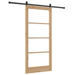 Set Ușă Glisantă vidaXL cu Hardware 93x202 cm Lemn Masiv de Pin Set Ușă Glisantă vidaXL cu Hardware 93x202 cm Lemn Masiv de Pin