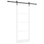 Set Ușă Glisantă vidaXL cu Accesorii Alb 93x232 cm Lemn Solid de Pin Set Ușă Glisantă vidaXL cu Accesorii Alb 93x232 cm Lemn Solid de Pin