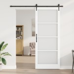 Set Ușă Glisantă vidaXL cu Accesorii Alb 93x232 cm Lemn Solid de Pin Set Ușă Glisantă vidaXL cu Accesorii Alb 93x232 cm Lemn Solid de Pin