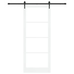 Set Ușă Glisantă vidaXL cu Accesorii Alb 93x232 cm Lemn Solid de Pin Set Ușă Glisantă vidaXL cu Accesorii Alb 93x232 cm Lemn Solid de Pin