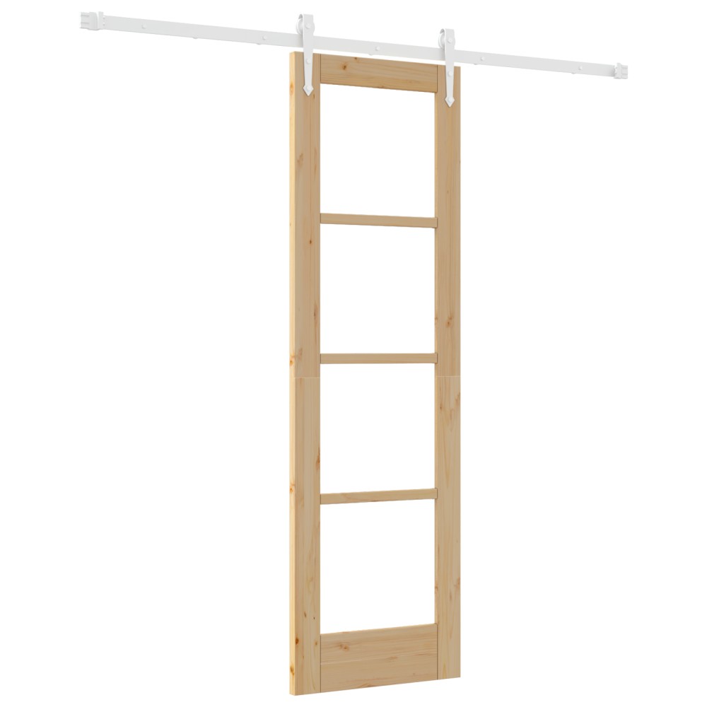 vidaXL Ușă glisantă Manual Maro 61 x 198.5 cm Lemn și metal