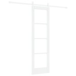 vidaXL Ușă glisantă Manual Alb 61 x 198.5 cm Lemn și metal vidaXL Ușă glisantă Manual Alb 61 x 198.5 cm Lemn și metal