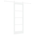 vidaXL Ușă glisantă Manual Alb 73.5 x 198.5 cm Lemn și metal