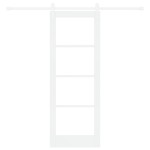 vidaXL Ușă glisantă Manual Alb 73.5 x 198.5 cm Lemn și metal