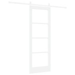 vidaXL Ușă glisantă Manual Alb 73.5 x 198.5 cm Lemn și metal