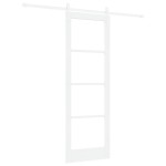 vidaXL Ușă glisantă Manual Alb 73.5 x 211 cm Lemn și metal vidaXL Ușă glisantă Manual Alb 73.5 x 211 cm Lemn și metal