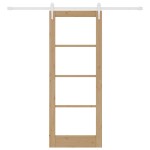 Set Ușă Glisantă vidaXL cu Accesorii 78x202 cm Lemn Masiv de Pin Set Ușă Glisantă vidaXL cu Accesorii 78x202 cm Lemn Masiv de Pin