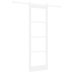 vidaXL Ușă glisantă Manual Alb 78 x 232 cm Lemn și metal vidaXL Ușă glisantă Manual Alb 78 x 232 cm Lemn și metal