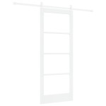 vidaXL Ușă glisantă Manual Alb 83 x 202 cm Lemn și metal vidaXL Ușă glisantă Manual Alb 83 x 202 cm Lemn și metal
