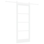 vidaXL Ușă glisantă Manual Alb 83 x 202 cm Lemn și metal vidaXL Ușă glisantă Manual Alb 83 x 202 cm Lemn și metal
