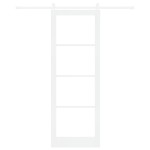 vidaXL Ușă glisantă Manual Alb 83 x 232 cm Lemn și metal vidaXL Ușă glisantă Manual Alb 83 x 232 cm Lemn și metal