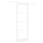vidaXL Ușă glisantă Manual Alb 83 x 232 cm Lemn și metal vidaXL Ușă glisantă Manual Alb 83 x 232 cm Lemn și metal