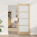 Set Ușă Glisantă vidaXL cu Set de Hardware 86x211 cm Lemn Masiv Pini Set Ușă Glisantă vidaXL cu Set de Hardware 86x211 cm Lemn Masiv Pini