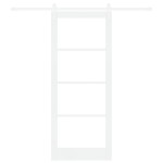 vidaXL Ușă glisantă Manual Alb 86 x 211 cm Lemn și metal vidaXL Ușă glisantă Manual Alb 86 x 211 cm Lemn și metal