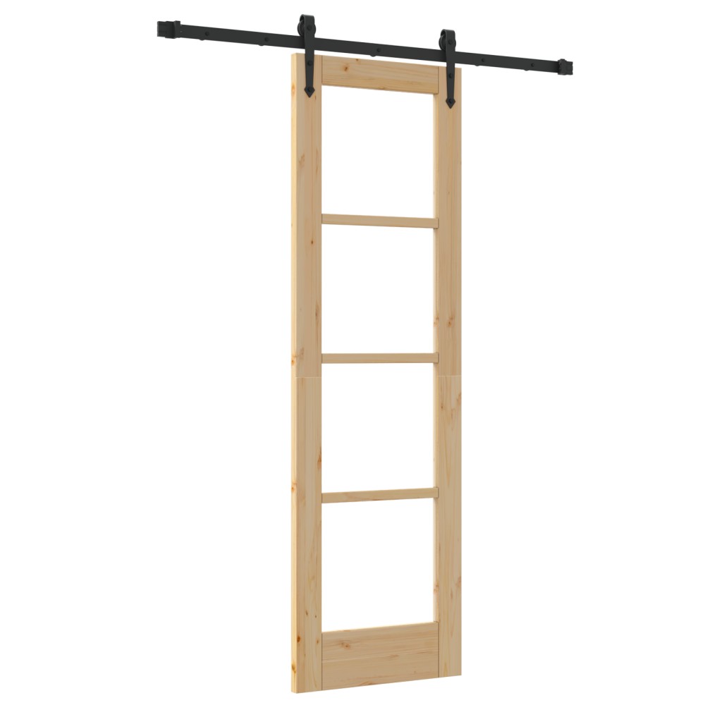 Ușa culisantă vidaXL cu set de accesorii "ORKDAL" 61x198.5 cm