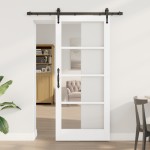 vidaXL Ușă glisantă Manual ORKDAL Alb 86 x 198.5 cm Lemn și metal vidaXL Ușă glisantă Manual ORKDAL Alb 86 x 198.5 cm Lemn și metal