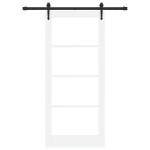 vidaXL Ușă glisantă Manual ORKDAL Alb 86 x 198.5 cm Lemn și metal vidaXL Ușă glisantă Manual ORKDAL Alb 86 x 198.5 cm Lemn și metal