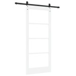 vidaXL Ușă glisantă Manual ORKDAL Alb 86 x 198.5 cm Lemn și metal vidaXL Ușă glisantă Manual ORKDAL Alb 86 x 198.5 cm Lemn și metal