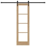 vidaXL Ușă glisantă Manual ORKDAL Maro 61 x 198.5 cm Lemn și metal vidaXL Ușă glisantă Manual ORKDAL Maro 61 x 198.5 cm Lemn și metal