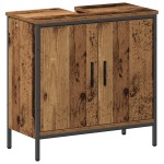 vidaXL Set de mobilier pentru baie cu ușă 2 pcs Maro 60 x 30 x 60 cm vidaXL Set de mobilier pentru baie cu ușă 2 pcs Maro 60 x 30 x 60 cm