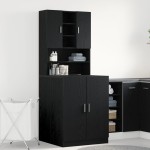 Dulapuri pentru Mașini de Spălat vidaXL 2 piese Stejar Negru 70.5x71.5x181.5 cm Lemn Ingineresc Dulapuri pentru Mașini de Spălat vidaXL 2 piese Stejar Negru 70.5x71.5x181.5 cm Lemn Ingineresc