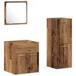 vidaXL Set de mobilier pentru baie 3 pcs Lemn Vechi 41 x 38.5 x 46 cm vidaXL Set de mobilier pentru baie 3 pcs Lemn Vechi 41 x 38.5 x 46 cm
