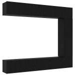vidaXL Set comodă TV 5 pcs Stejar negru 100 x 30 x 30 cm Lemn compozit vidaXL Set comodă TV 5 pcs Stejar negru 100 x 30 x 30 cm Lemn compozit