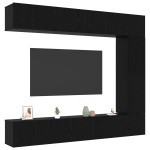 vidaXL Set comodă TV 5 pcs Stejar negru 100 x 30 x 30 cm Lemn compozit vidaXL Set comodă TV 5 pcs Stejar negru 100 x 30 x 30 cm Lemn compozit