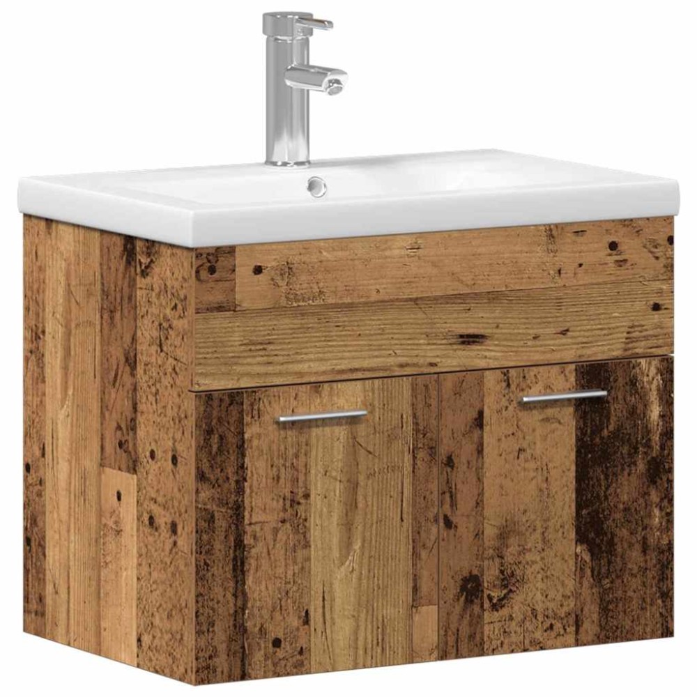 vidaXL Seturi Altele Maro, Alb 60 x 38.5 x 46 cm Lemn masiv, Ceramica