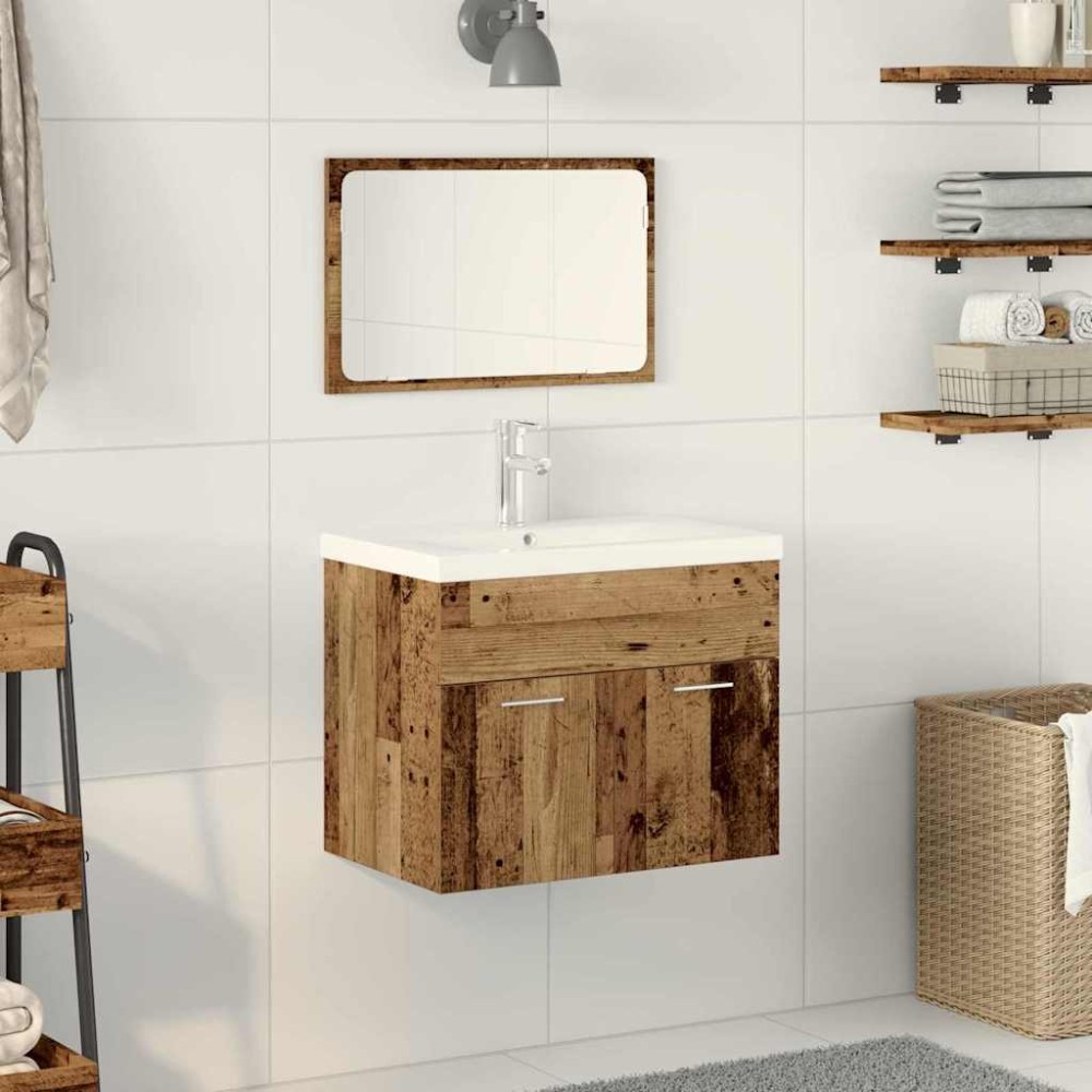 vidaXL Seturi Altele Maro, Alb 60 x 38.5 x 46 cm Lemn masiv, Ceramica