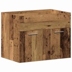 vidaXL Seturi Altele Maro, Alb 60 x 38.5 x 46 cm Lemn masiv, Ceramica