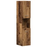 vidaXL Set de Mobilă pentru Baie 4 pcs Lemn Vechi 30 x 30 x 130 cm vidaXL Set de Mobilă pentru Baie 4 pcs Lemn Vechi 30 x 30 x 130 cm